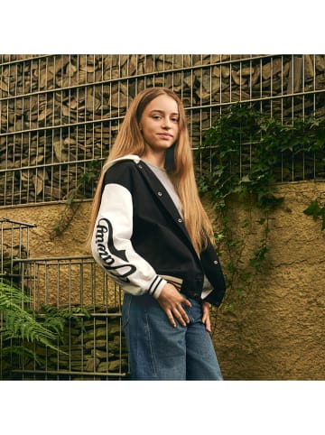 Blouson in Dunkelblau/ Weiß