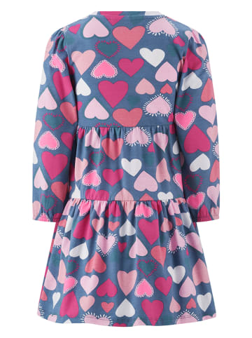 Kleid in Blau/ Rosa