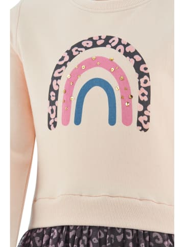 happy girls by Eisend Jurk beige/antraciet