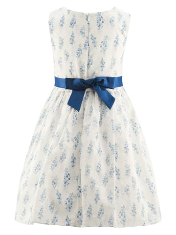 Kleid in Weiß/ Blau