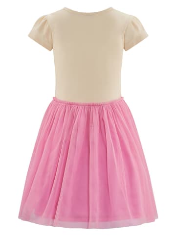 Kleid in Beige/ Pink