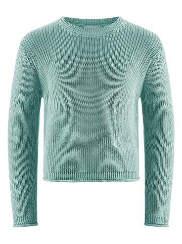 Sweter w kolorze turkusowym