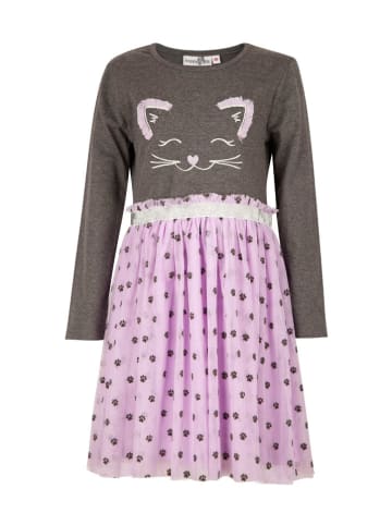 Kleid in Grau/ Lila