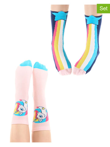 2er-Set: Socken "Rainbow Star" in Bunt