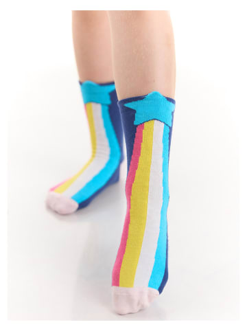 2-delige set: sokken "Rainbow Star" meerkleurig