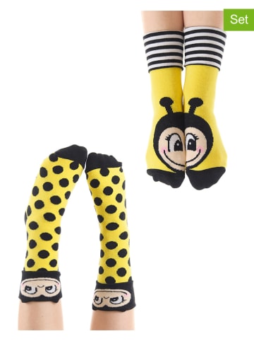 2-delige set: sokken "Bee" geel