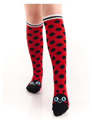Kniestrümpfe "Ladybug" in Rot