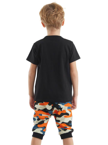 2tlg. Outfit "Stay Wild" in Schwarz/ Bunt