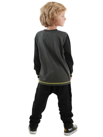 2tlg. Outfit "Rawr Comics" in Schwarz/ Anthrazit