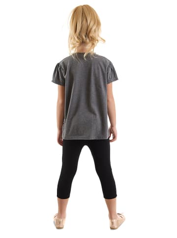 2tlg. Outfit "Cat Fellows" in Grau/ Schwarz