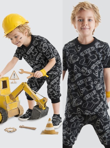2-delige outfit: "Vehicles" zwart