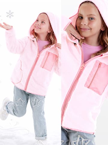Fleece vest lichtroze