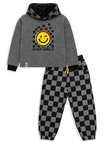 2-delige outfit grijs/zwart