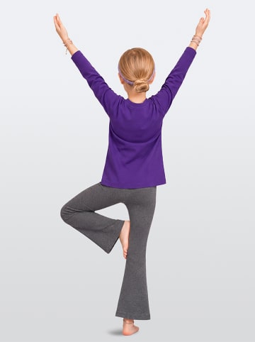 2-delige outfit paars/grijs