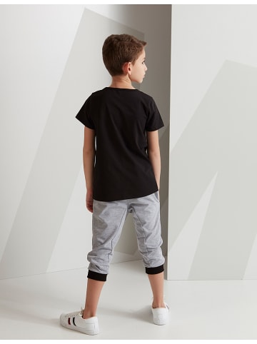 2-delige outfit zwart/grijs