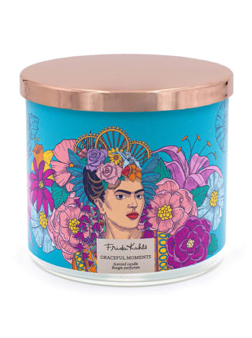 Duftkerze ''Graceful Moments'' in Türkis/ Lila - 400 g