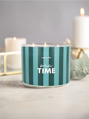 Duftkerze ''Me Time'' in Grün/ Türkis - 400 g