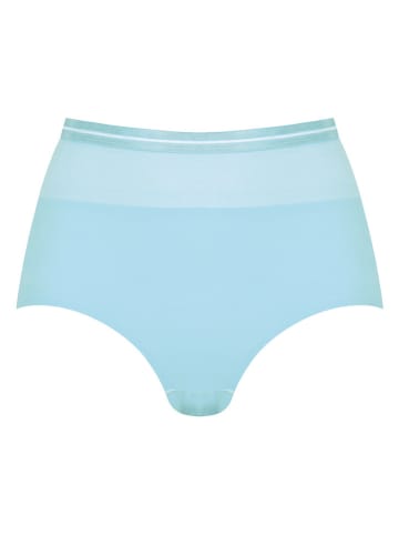 Figi high waist w kolorze błękitnym