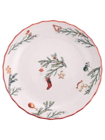 Salaterka "Rametto" w kolorze biało-zielono-czerwonym - Ø 28,5 cm