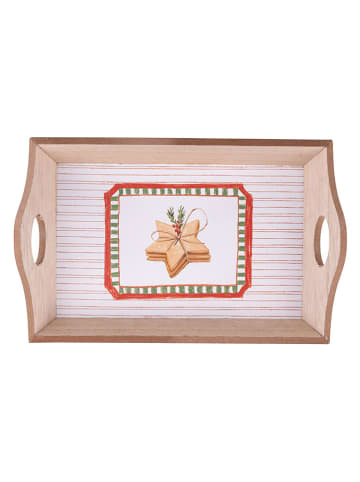 Dienblad "Xmas Cottage" - (L)23,5 x (B)13 cm (verrassingsprodukt)
