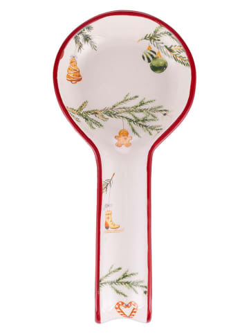Lepelhouder Rametto wit/rood/groen - (L)25,5 cm