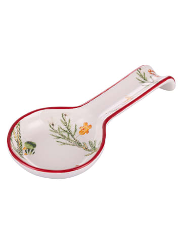 Lepelhouder Rametto wit/rood/groen - (L)25,5 cm
