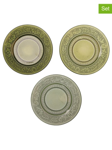 6-delige set: broodborden "Imperial" groen - Ø 15 cm