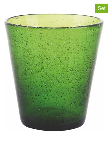 Szklanki (6 szt.) "Cancun" w kolorze zielonym - 330 ml