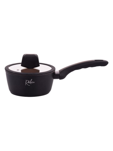 2-delige set: kookpot "Radici Liquirizia" zwart/lichtbruin - Ø 16 cm