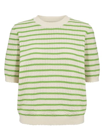 Sweter "Nunicole" w kolorze zielono-kremowym