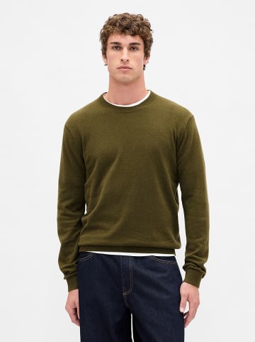Sweter w kolorze oliwkowym