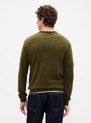 Sweter w kolorze oliwkowym