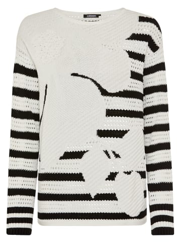 Sweter w kolorze biało-czarnym