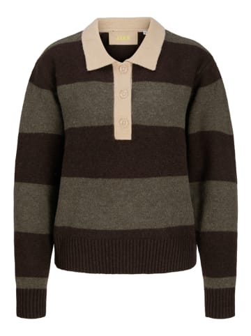 Pullover "Ruby" in Braun/ Grau