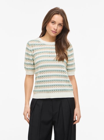 Sweter w kolorze kremowo-zielonym