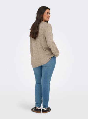 Sweter w kolorze szarobrązowym