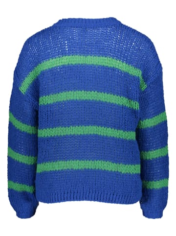 Pullover in Blau/ Grün