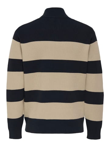 Sweter "Phil" w kolorze beżowo-czarnym