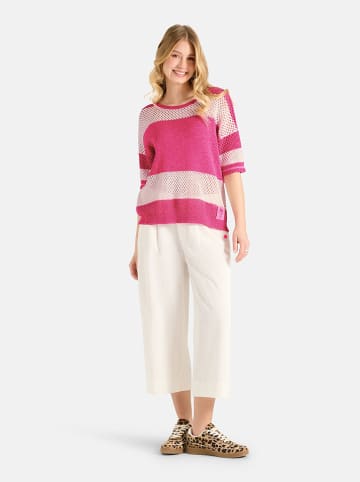 Trui roze/wit