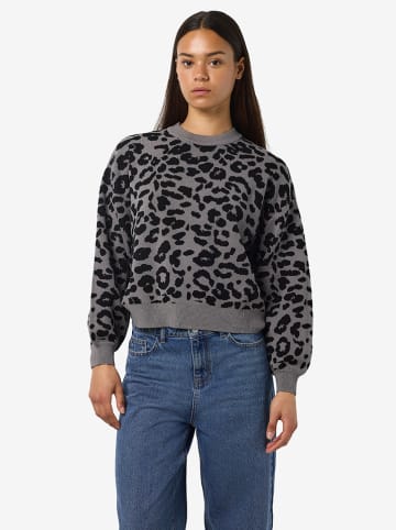 Pullover in Grau/ Schwarz