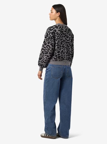 Pullover in Grau/ Schwarz