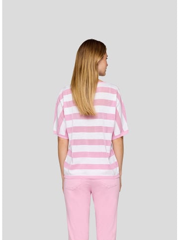 Pullover in Rosa/ Weiß