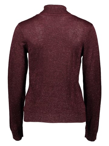 Rollkragenpullover in Bordeaux