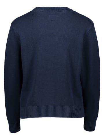 Sweter "Intarsia" w kolorze granatowym