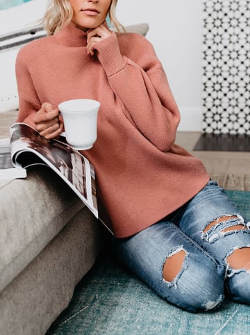 Pullover in Lachs