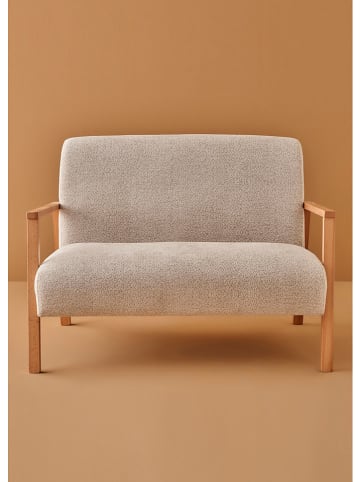 Sofa ''Vanillia'' in Hellbraun/ Grau - (B)120 x (H)85 x (T)75 cm