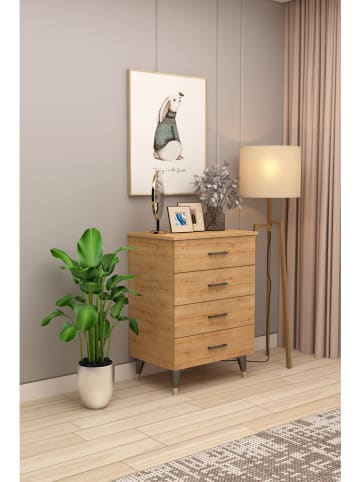 Ladekast ''Dorella'' lichtbruin - (B)65 x (H)90 x (D)45 cm