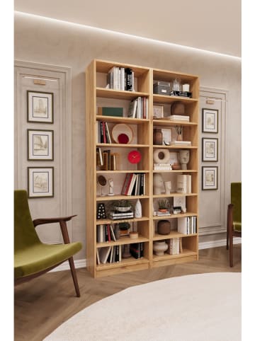 Bücherregal ''Neo'' in Beige - (B)205 x (H)120 x (T)30 cm