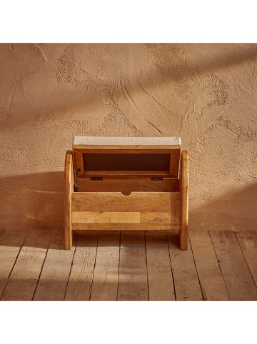 Opbergbank "Olivia" naturel - (B)64 x (H)50 x (D)35 cm