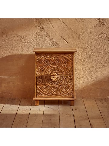 Nachttisch "Venus" in Natur - (B)40 x (H)50 x (T)37 cm